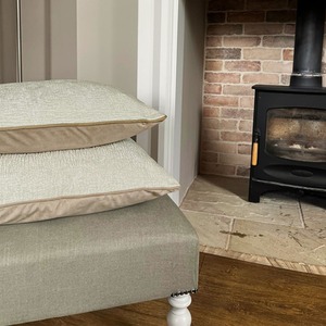 Belgravia Decor Chenille Cushion Cream Small