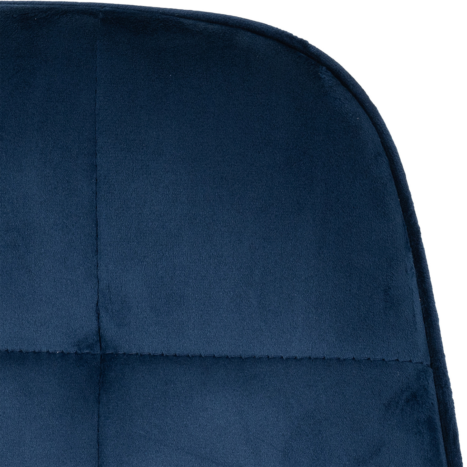 Marlow And Lukas Dining Set Black Marble Effect - Black Marble Effect - Sapphire Blue Velvet