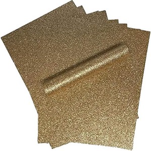 Pack of 10 Rose Gold Glitter Card