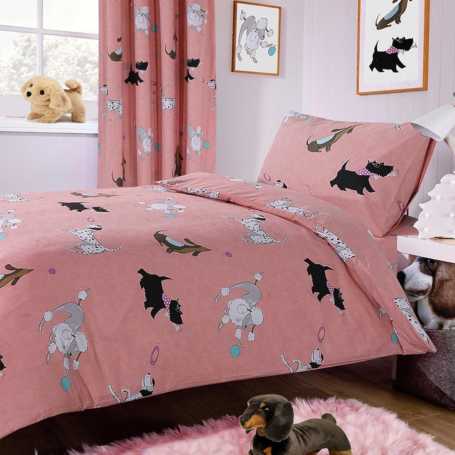 Pups Duvet Set - Pink Single