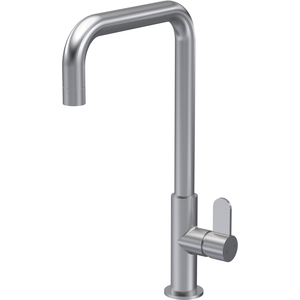 Kitchen Mono Mixer Tap with 1 Lever Handle Brushed Nickel 361mm