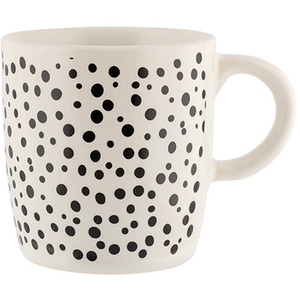 Black White Polka Dot Mug