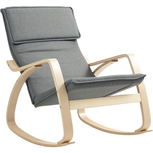 HOMCOM Comfortable Relax Rocking Chair with Headrest