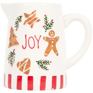 Festive Stone Gingerbread Jug