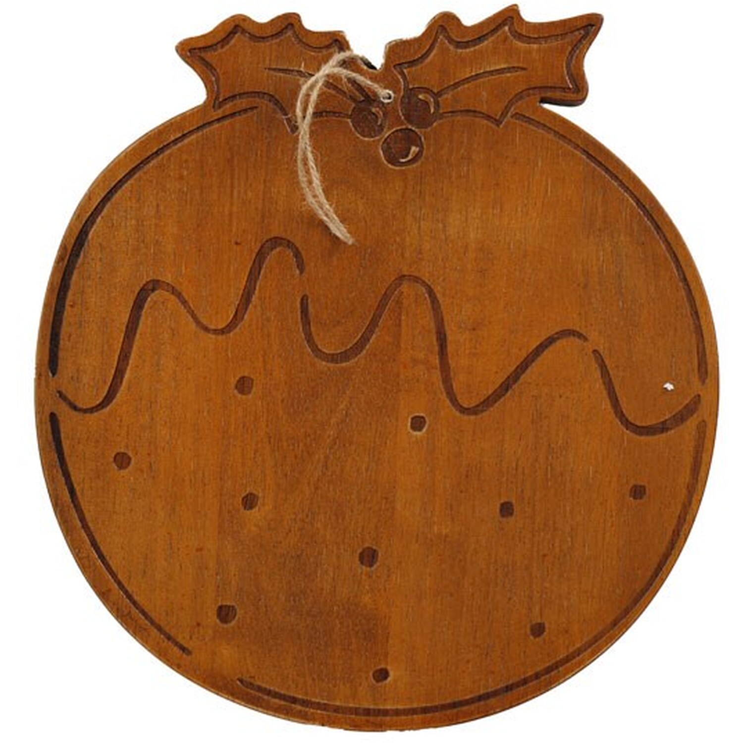 Image of Christmas Pudding Shaped Mango Wood Chopping&hellip;