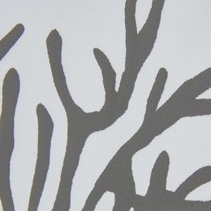 Coral Silhouette Art In Beaded Frame