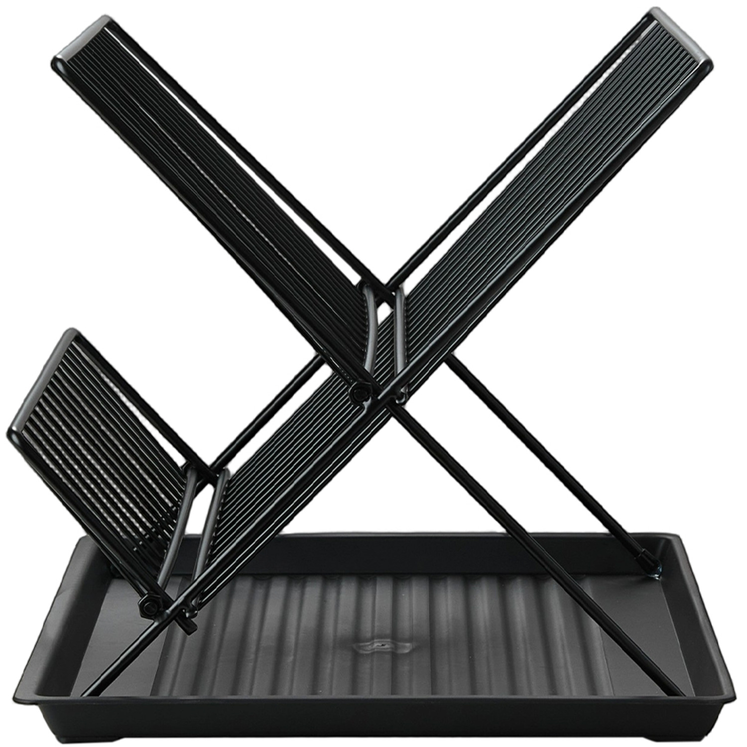 Lifeideas 2 Tier Foldable Countertop Dish Drying Rack