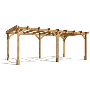19.6x10ft Dunster House Wooden Pergola