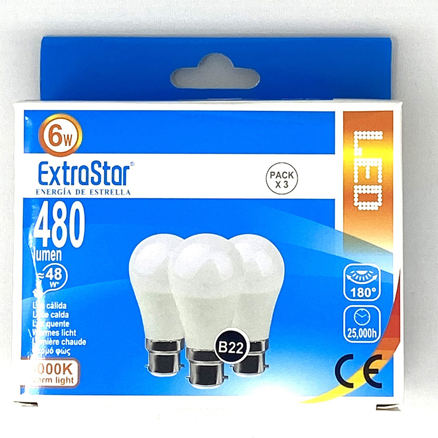 Image of Pack of 6W LED Ball Bulb&hellip;