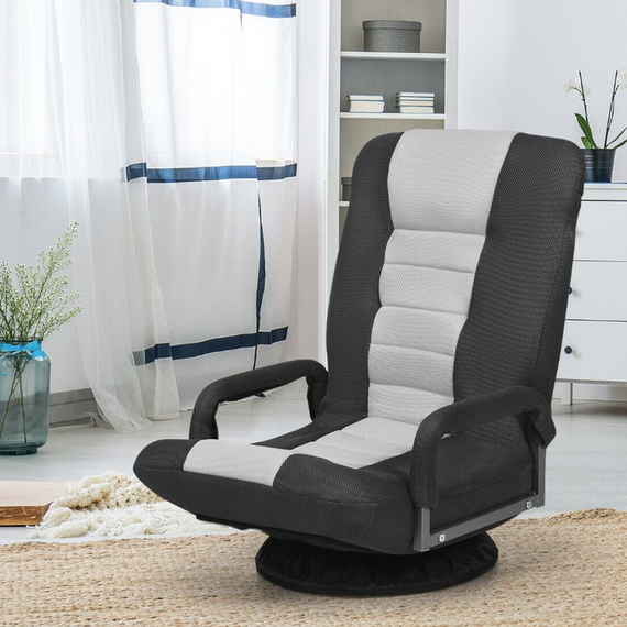Foldable Swivel Gaming Floor Chair