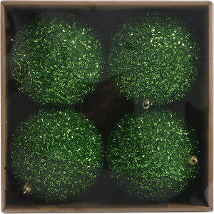 Pack of 4 Tinsel Baubles