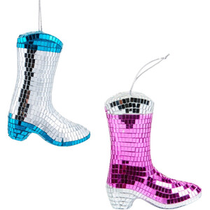 Disco Cowboy Boot Hanging Decoration