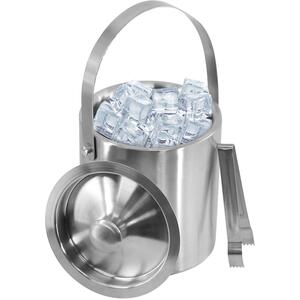 Ice Bucket with Lid Tongs, Double Wall Insulated Wine Cooler