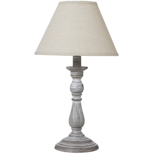 Augusta Column Table Lamp With Elegant Linen Shade