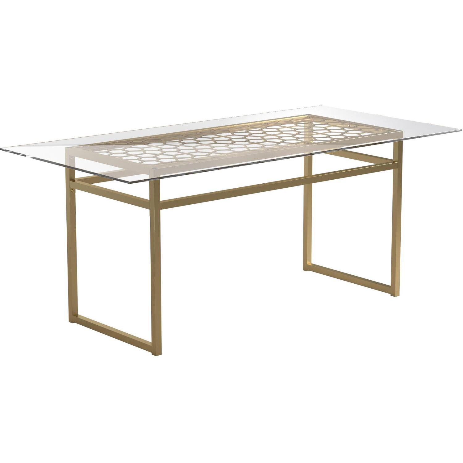 Dhp Juliette Dining Table Brass - Brass