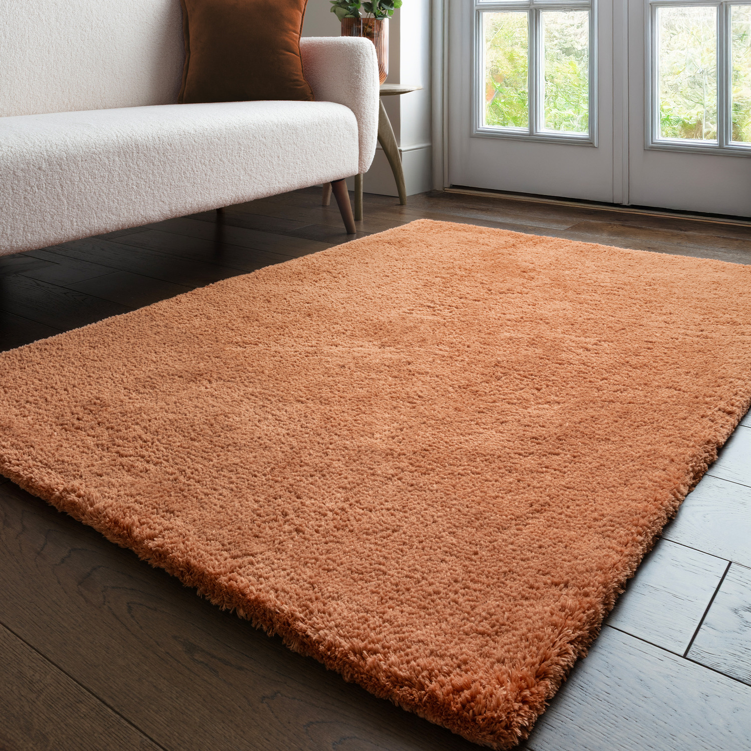 Opulence Terra Luxury Soft Shaggy Rug - Terra / 290cm