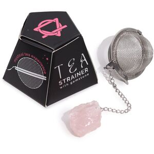 Raw Crystal Gemstone Tea Strainer Rose Quartz