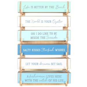 Set of 36 Nautical Block Signs - Beach, Sea  Ocean Decor