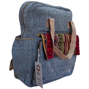 Hemp Adventure Backpack - Rugged  Versatile for Trekking  Travel