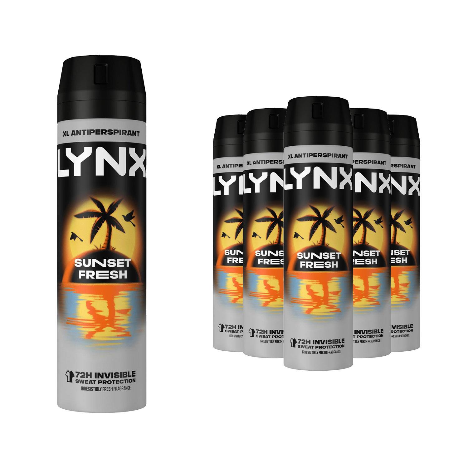 Lynx Sunset Fresh Antiperspirant Deodorant Spray - 200ml - 6 Pack - Image 2
