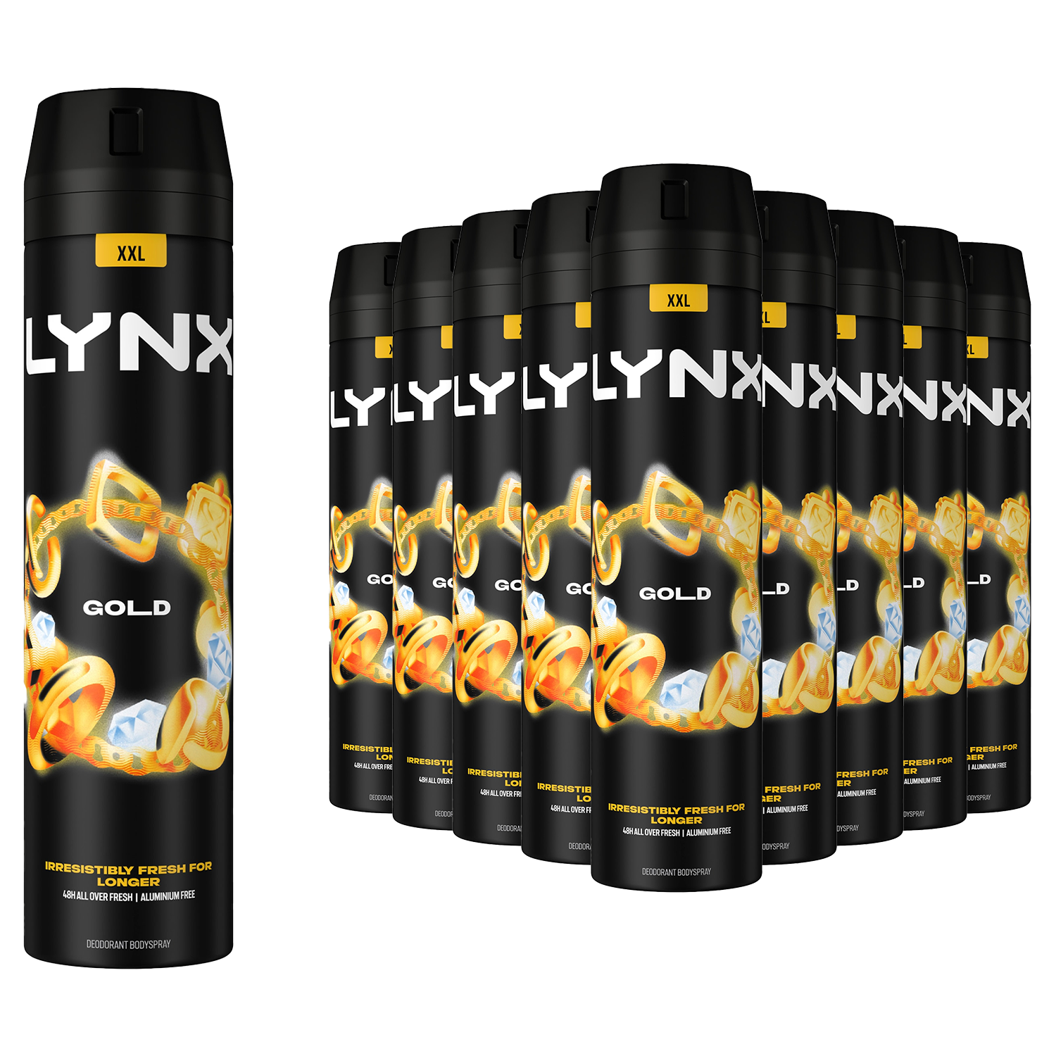 Lynx Gold Oud Wood and Dark Vanilla 48H Protection Deodorant Body Spray 250ml - Image 3