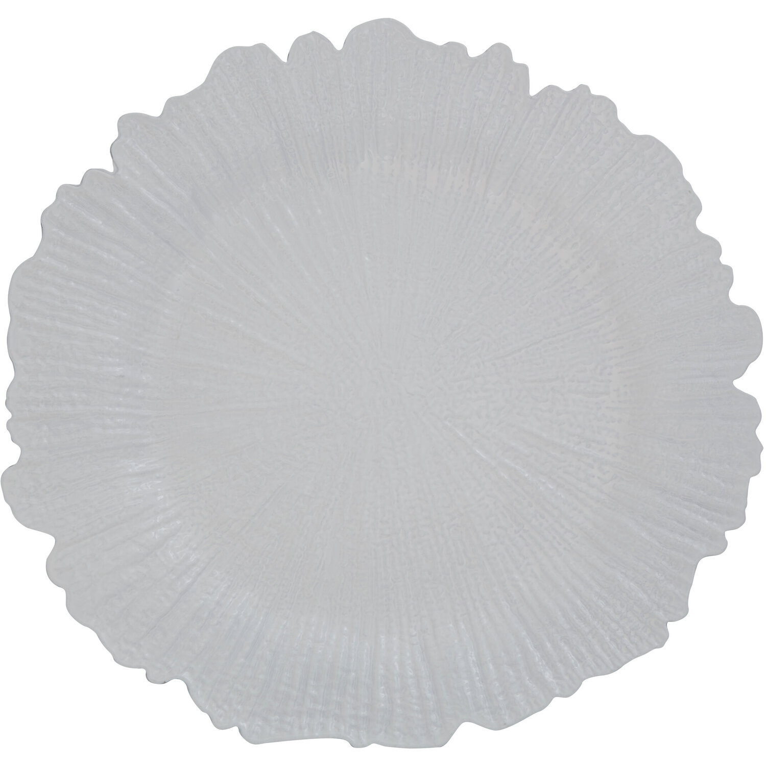 Dia White Reef Charger Plate 33cm - White
