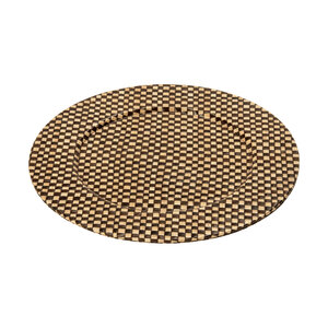 Pandanus Black And Natural Charger Plate