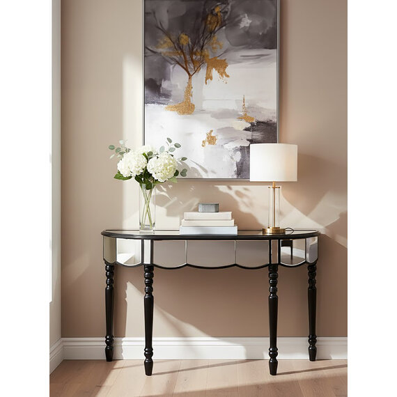 Tiffany Mirrored Console Table