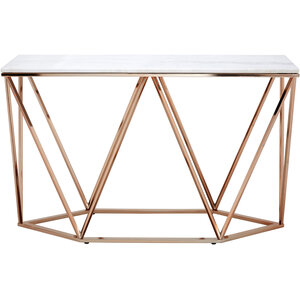 Allure Rectangular Champagne Console Table