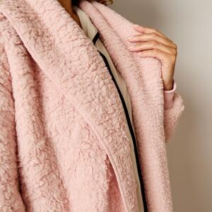 OHS Waterfall Teddy Fleece Long Length Cardigan