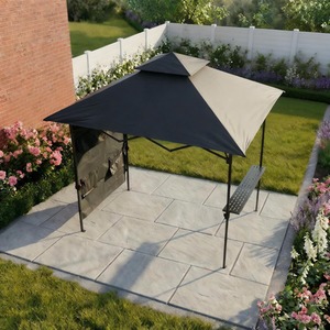 Black / Metal
Polyester
Polypropylene
Steel Verano Black Steel Folding Gazebo Water Resistant Canopy shot 13386399