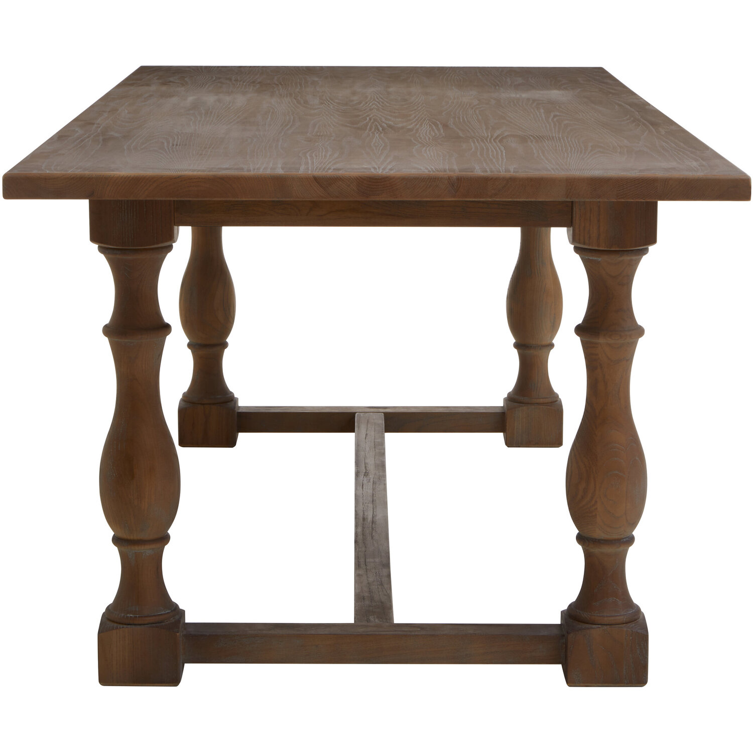 Parkside Oak Wood Rectangular Dining Table - Natural