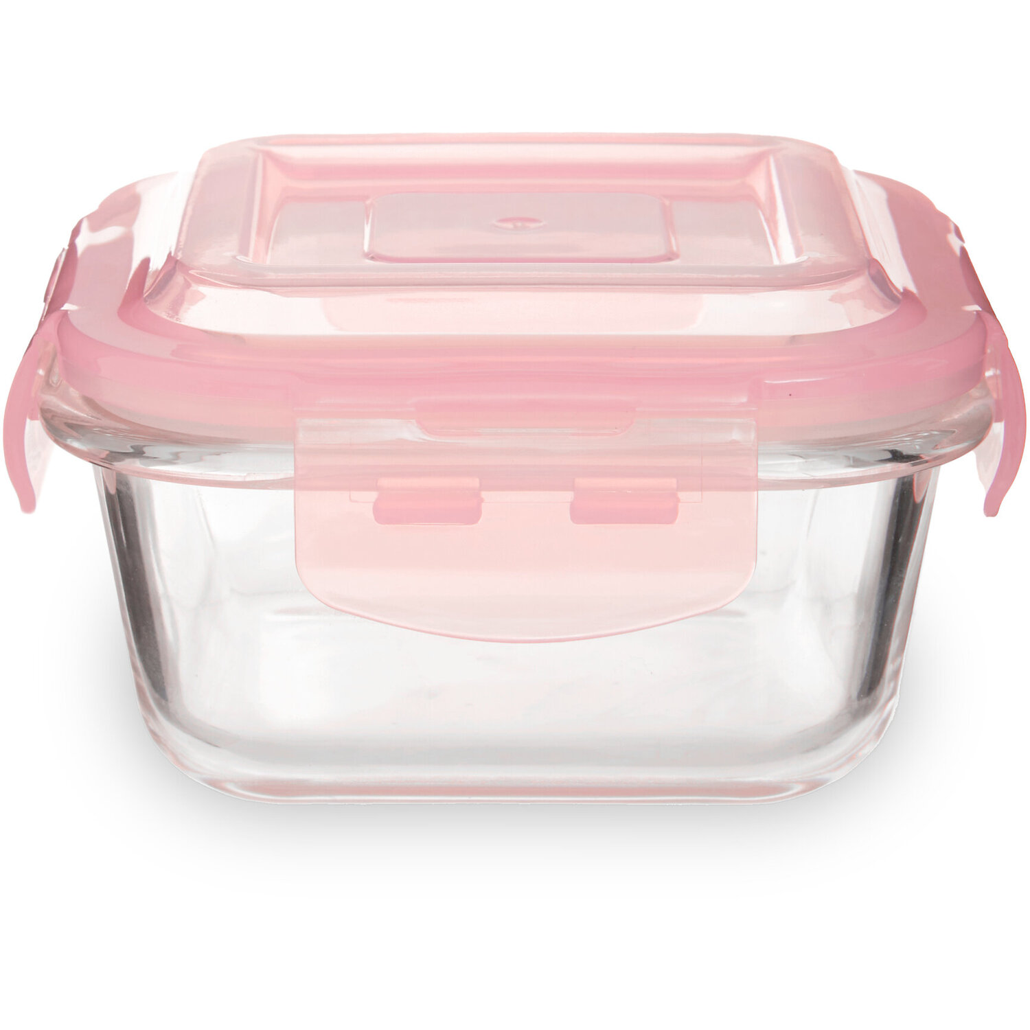 Freska 320ml Square Glass Container. - Transparent