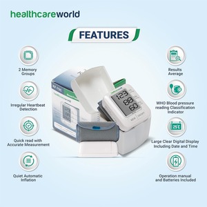 Automatic Wrist Blood Pressure Monitor with LCD Display and  Adjustable Cuff