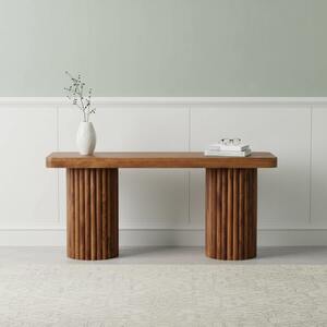 Solid Wood Astoria Fluted Bench
