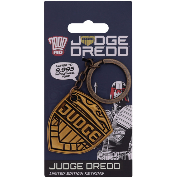 2000 AD Judge Dredd Badge Keyring