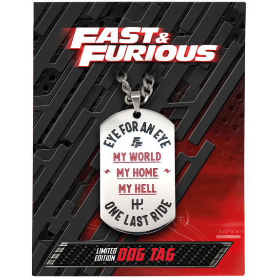 Fast and Furious Limited Edition Dog Tag