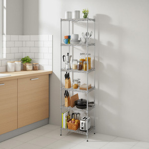 SONGMICS 6-Tier Adjustable Wire Shelving Unit