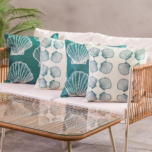 4PK Cushion x2 Large Shell, x2 Small Shell