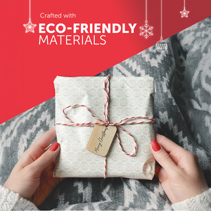 KRAFT & CO Gift Wrapping Paper 4-Pack 69cm x 8m - Cheer
