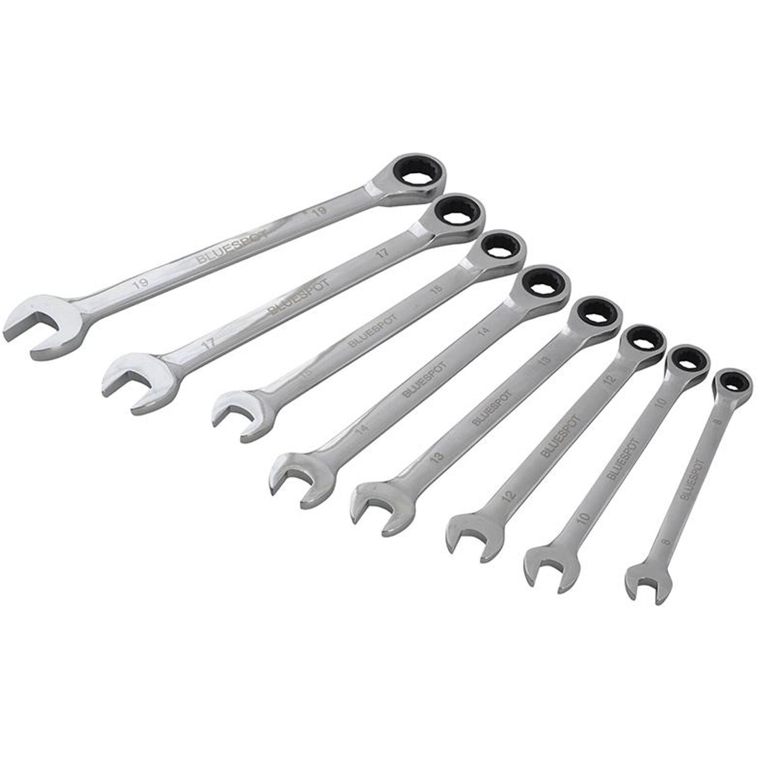 BlueSpot Tools Ratchet Spanner Set, 8 Piece B/S04310 - Image 15