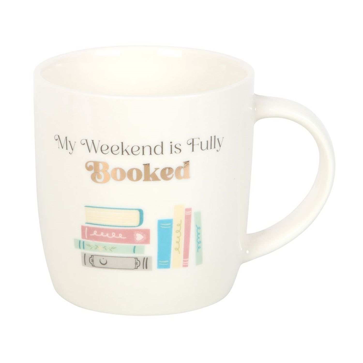  - Something Different My Weekend Is Fully Booked Mug White/blue/pink (One Size) - Image 2