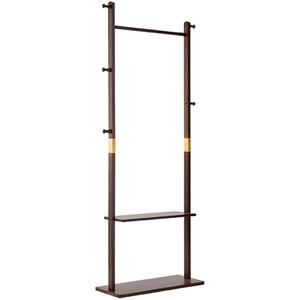 Freestanding Wooden Coat Stand with 5 Hooks