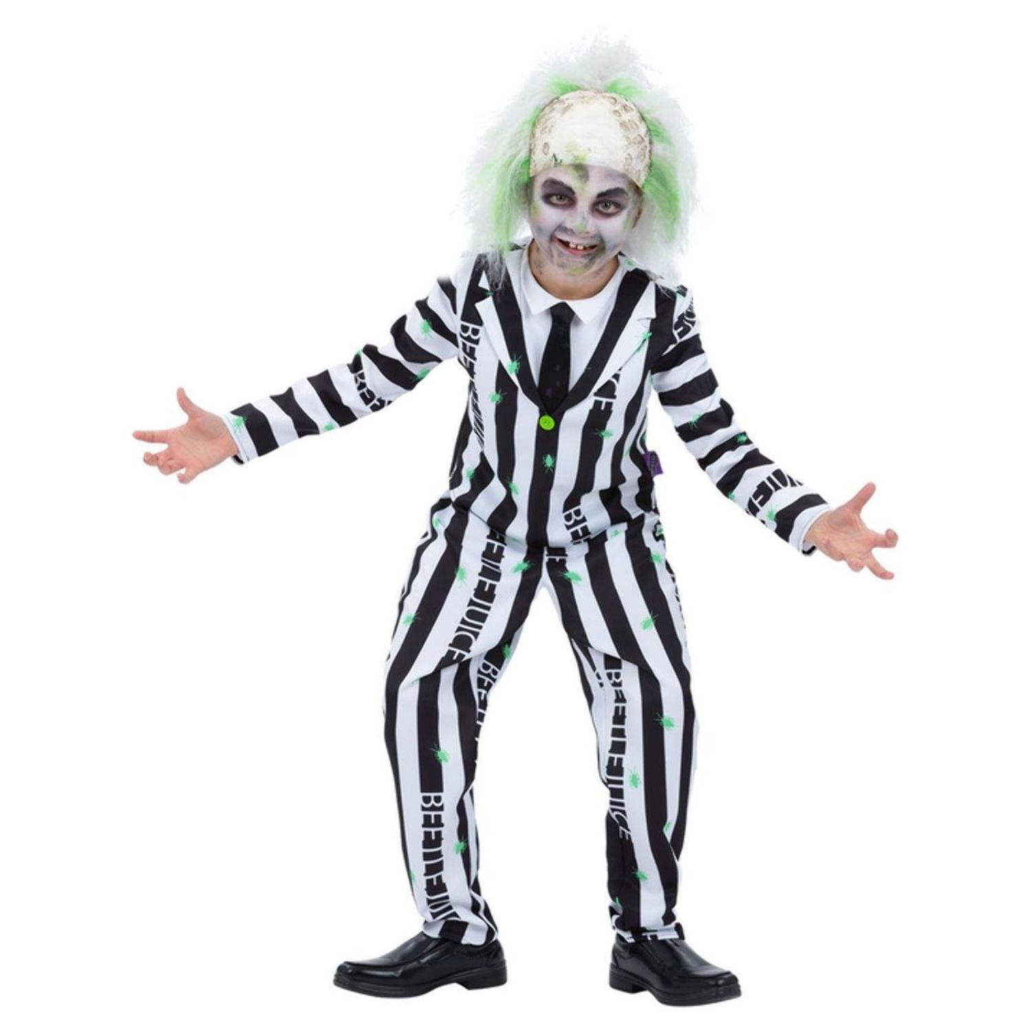 Beetlejuice Boys Character Costume Set - Black/White