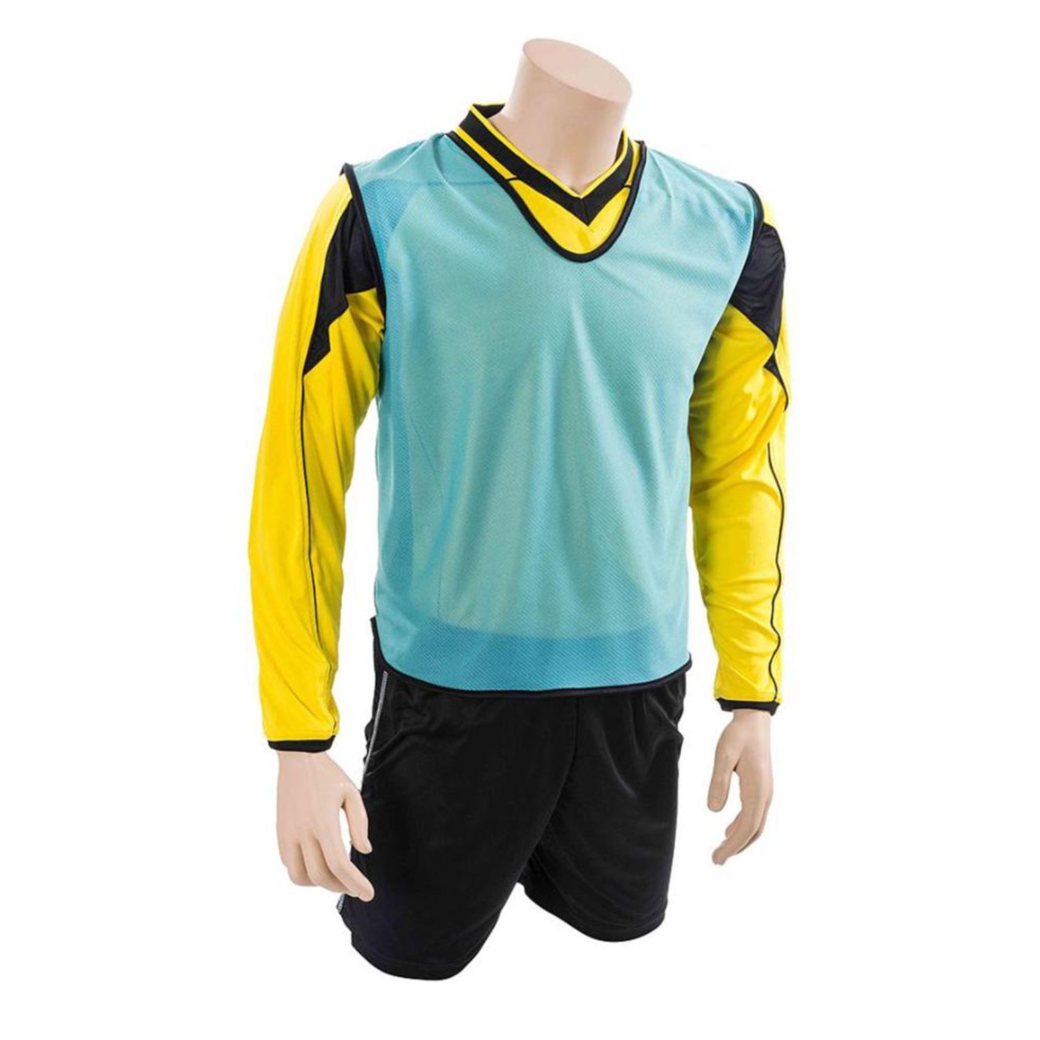 Precision Childrens/Kids Plain Mesh Training Bib - Sky