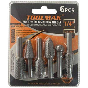 Toolmak Wood Rotary File Set