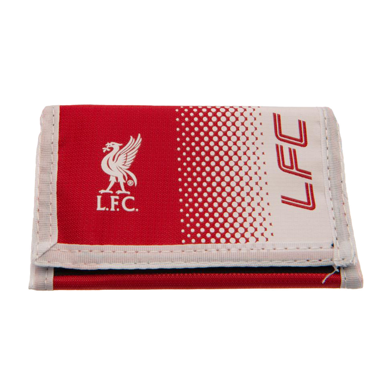 Liverpool Fc Touch Fastening Fade Design Nylon Wallet - Red/White