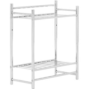Dara Chrome Finish 2 Tier Towel Stand