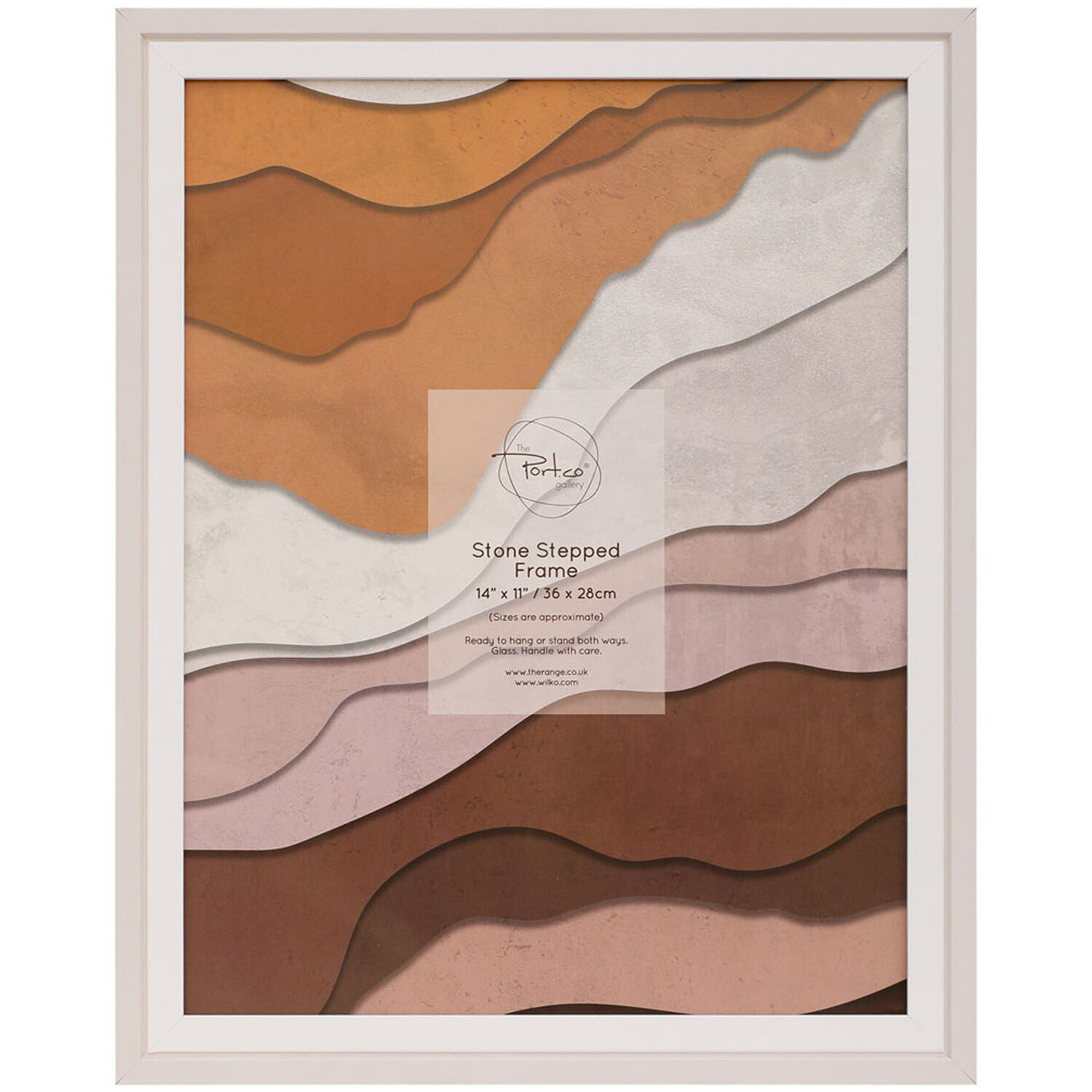 Stepped Frame - Stone / 14 x 11 inch