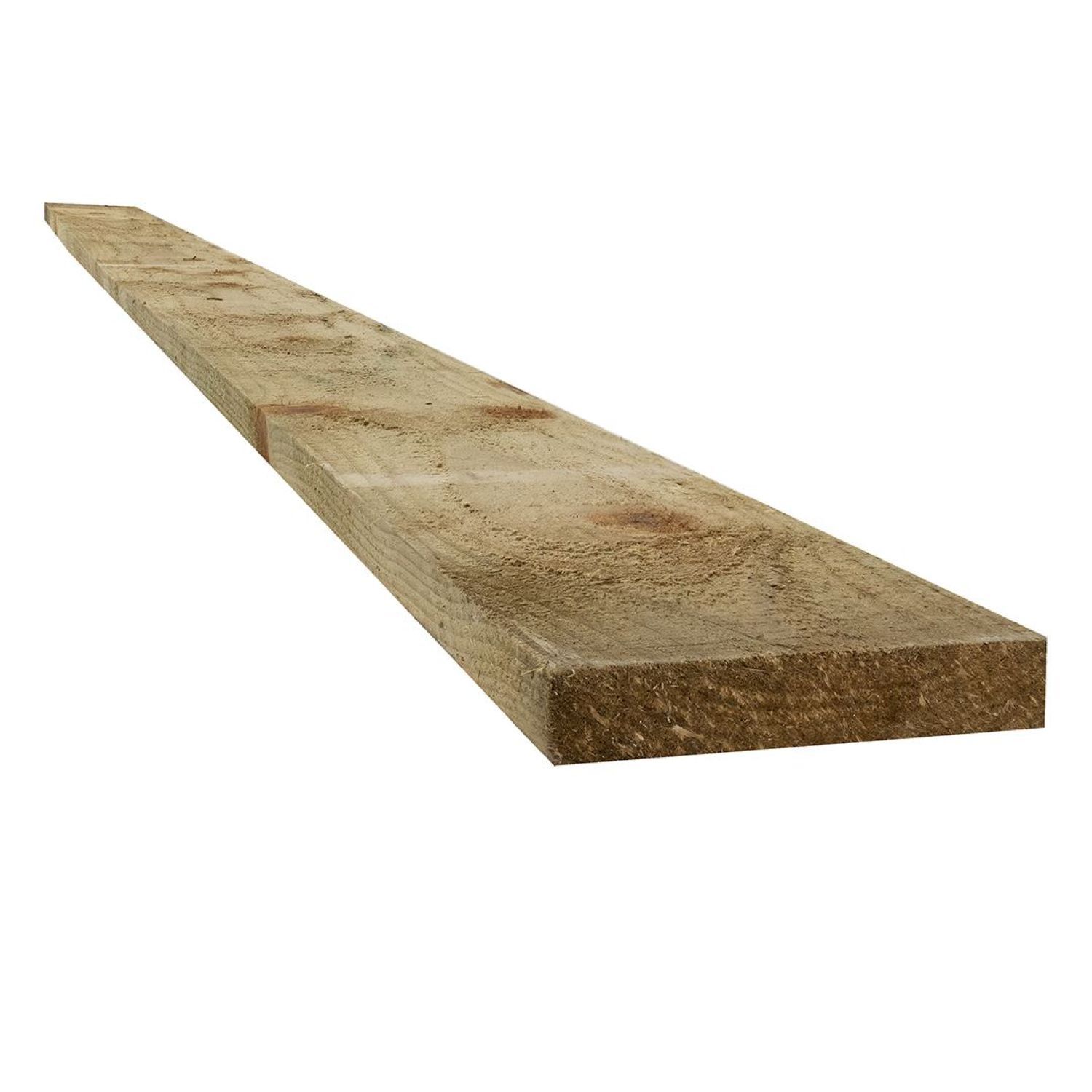 Snowdon Timber Products Ltd Snowdon Timber Treated 4X1" Fence Board (T) 22Mm (W) 100Mm (L) 3.6M - Pack Of 16 - Natural / 20.8Kg